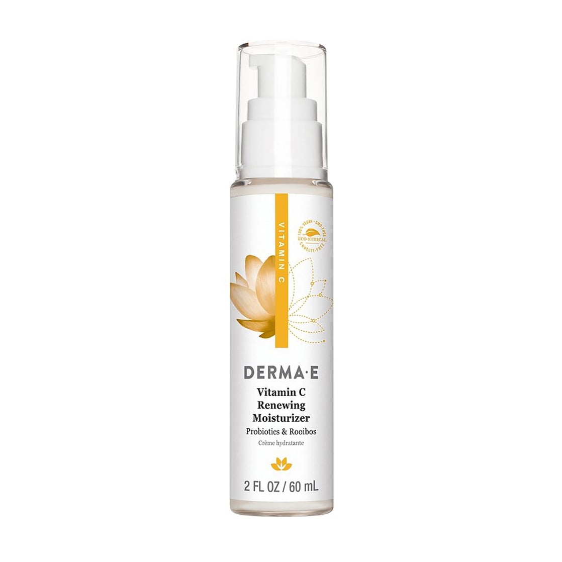 Оновлювальний крем для обличчя Derma E Renewing Moisturizer Vitamin С Probiotics &amp; Rooibos з вітаміном С та пробіотиками, 60 мл